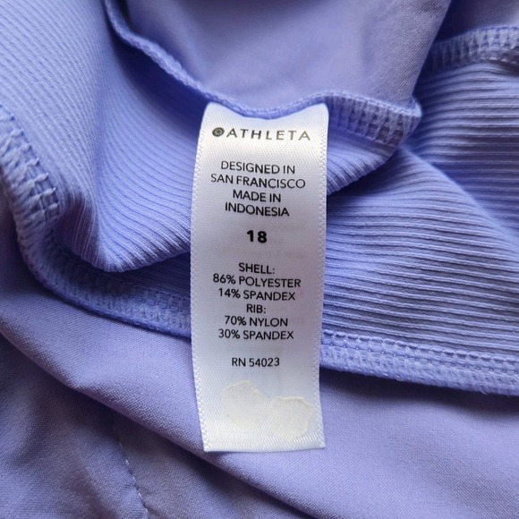 Athleta Size 18 Brooklyn Shorts Pastel Purple Pockets Travel Beach Loungewear - Picture 5 of 7